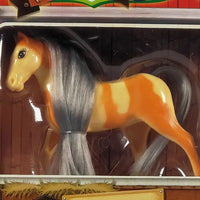 HKM-375891 Plastic Mini Toy Horse Figure for Kids Age 2-4, 27.5 x 42.5 x 4 CM, EN71 Certified