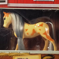 HKM-375891 Plastic Mini Toy Horse Figure for Kids Age 2-4, 27.5 x 42.5 x 4 CM, EN71 Certified