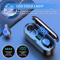 HKM-375955 Wireless Binaural Bluetooth Headset with Battery Display and Voice Control