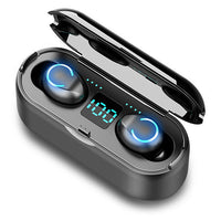 HKM-375955 Wireless Binaural Bluetooth Headset with Battery Display and Voice Control