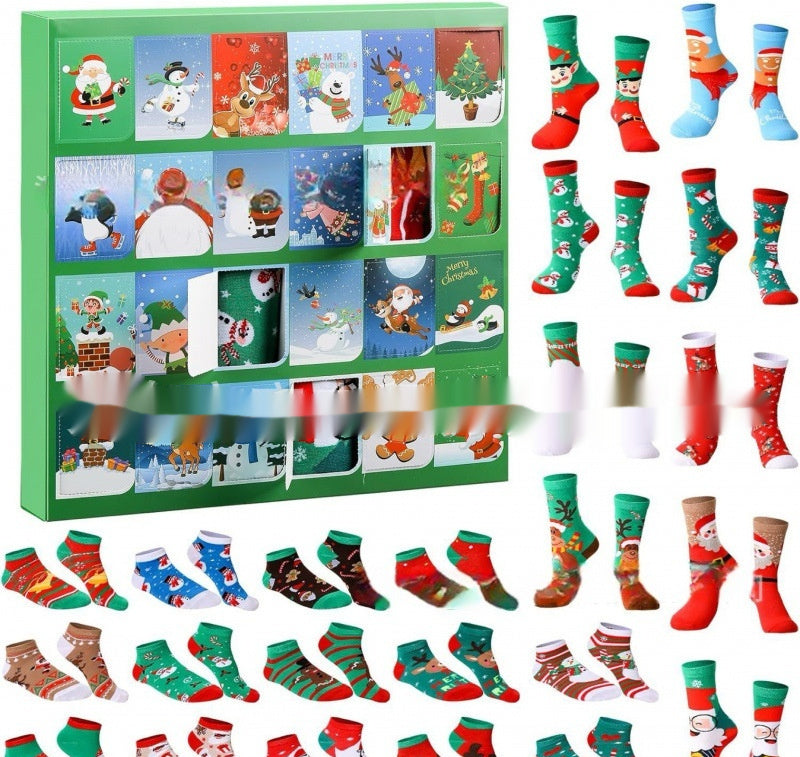 HKM-376019 Mini Christmas Socks Blind Box – Resin Craft Decoration (Set A-F)
