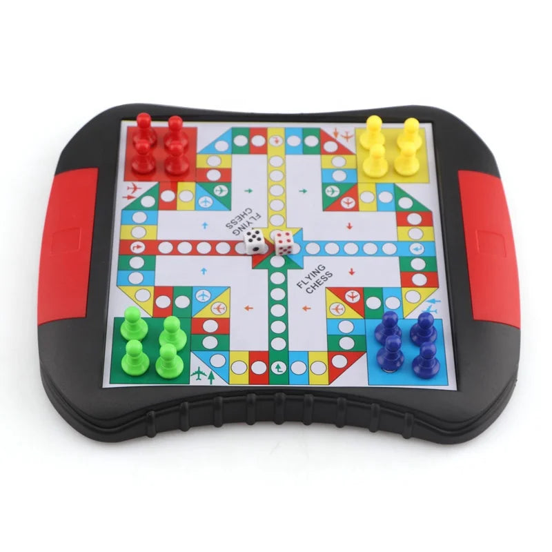 HKM-376019 Travel Mini Magnetic Ludo Game - Compact Classic Board Game for On-the-Go Fun
