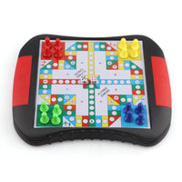 HKM-376019 Travel Mini Magnetic Ludo Game - Compact Classic Board Game for On-the-Go Fun