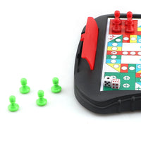 HKM-376019 Travel Mini Magnetic Ludo Game - Compact Classic Board Game for On-the-Go Fun
