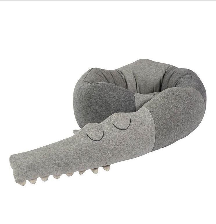 HKM-376531 Crocodile Doll Bed Surround Pillow - Soft Cotton, Eco-Friendly, 185CM