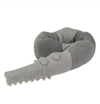 HKM-376531 Crocodile Doll Bed Surround Pillow - Soft Cotton, Eco-Friendly, 185CM