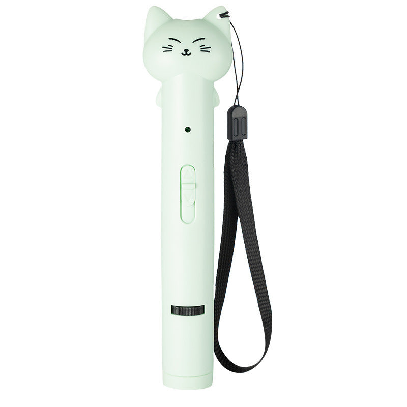 HKM-376531 USB Rechargeable Infrared Cat Laser Lamp with Multi-Function Light Sources and Feather Wand Accessory