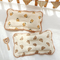 HKM-376531 Universal Cotton Styling Pillow - Cute Bear, Grapefruit & Tiger Designs - Breathable & Chic