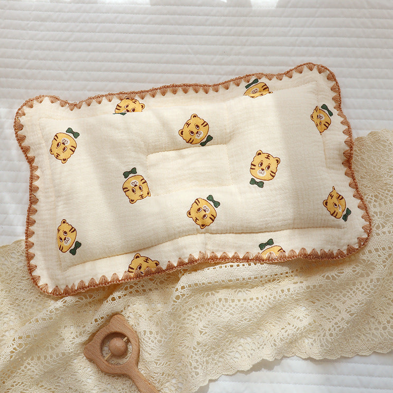 HKM-376531 Universal Cotton Styling Pillow - Cute Bear, Grapefruit & Tiger Designs - Breathable & Chic