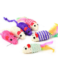 HKM-376659 Cat Wear-resistant Sisal Toy Mouse Head
