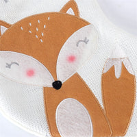 HKM-376659 Christmas Fox Wool Gift Stockings - White, Red & Golden Variants, Cozy Cloth Material