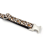 HKM-376723 Leopard Print Polyester Dog Collar - Fashionable and Simple Design