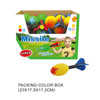 HKM-376851 Outdoor Foam Dart Launcher Toy for Kids - Flying Rocket Finger Toy for Ages 2 to 13