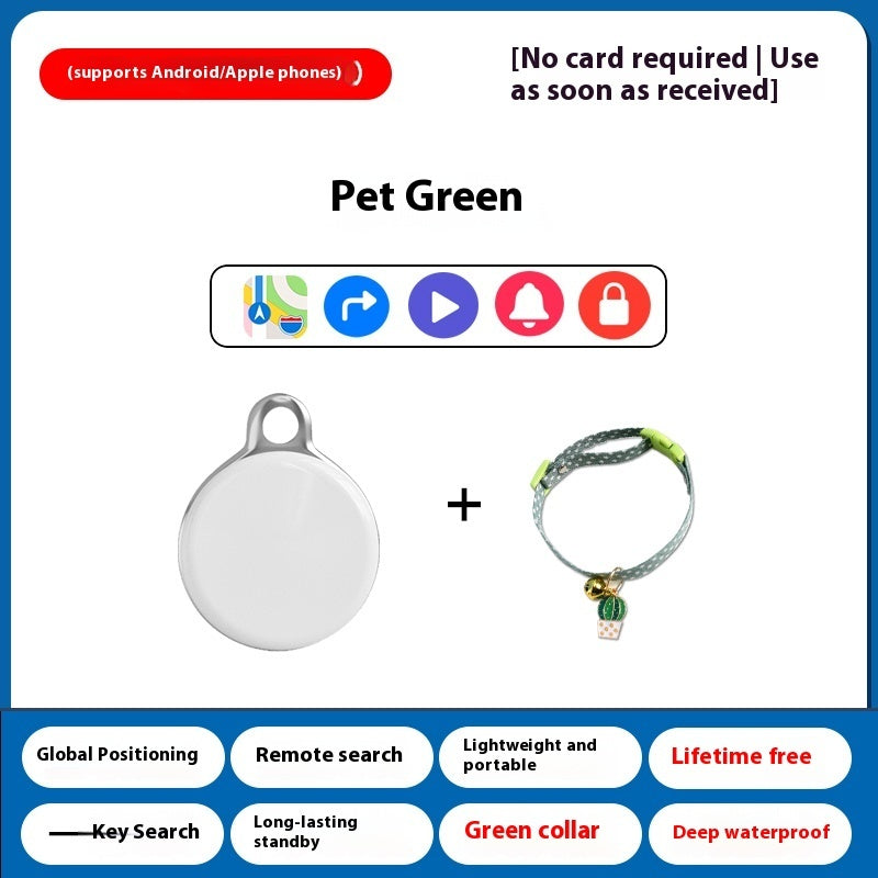 HKM-376915 Pet GPS Locator and Anti-Loss Alarm for Cats and Dogs with 360-Day Battery Life