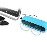 HKM-376915 Portable Waterproof Bluetooth Speaker with Dual 5W Audio, 8-Hour Playtime, and Built-In Mic