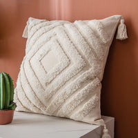 HKM-376979 Stylish Embroidered Cushion Pillowcase for Living Room - 45x45cm, Available in Various Designs