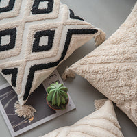HKM-376979 Stylish Embroidered Cushion Pillowcase for Living Room - 45x45cm, Available in Various Designs