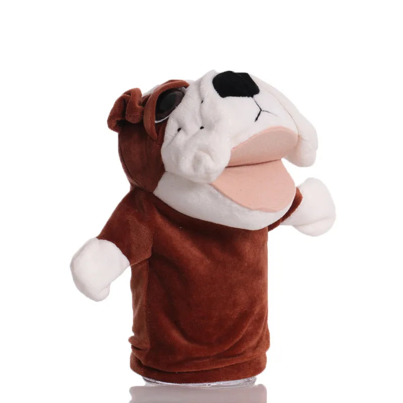 HKM-377043 Kawaii Soft Plush Animal Finger Puppets for Kids - Lion, Elephant, Monkey, Giraffe, Tiger, Bunny, 25-120cm