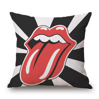 HKM-377107 Linen Cartoon Print Pillowcase - Soft and Comfortable Cushion Cover