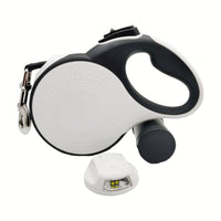 HKM-377171 Automatic Retractable Dog Leash with Garbage Bag Dispenser – Multiple Sizes Available