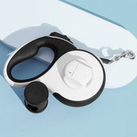 HKM-377171 Automatic Retractable Dog Leash with Garbage Bag Dispenser – Multiple Sizes Available