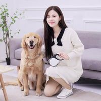 HKM-377171 Automatic Retractable Dog Leash with Garbage Bag Dispenser – Multiple Sizes Available