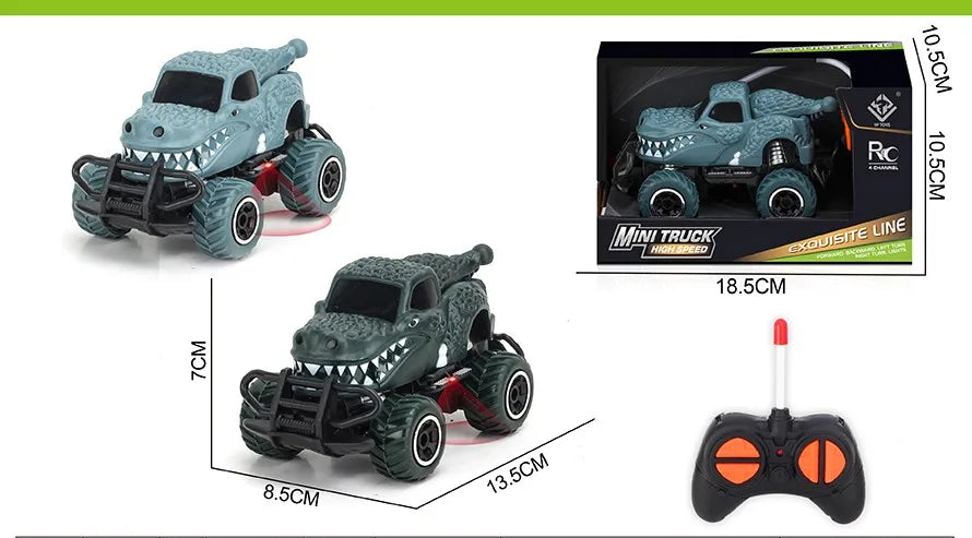 HKM-377171 Mini Graffiti Off-Road Climbing RC Car - 1/43 Scale Electric Racing Toy for Kids