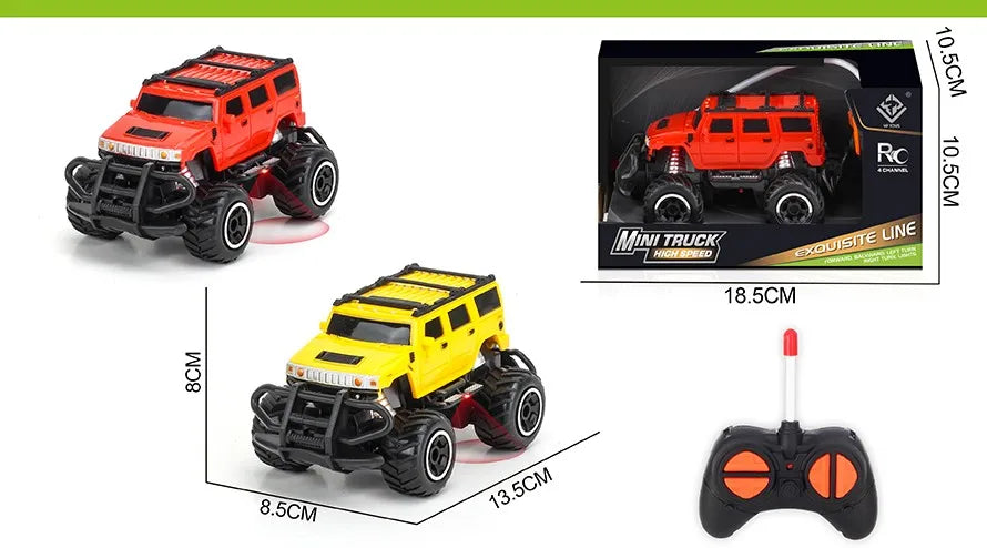 HKM-377171 Mini Graffiti Off-Road Climbing RC Car - 1/43 Scale Electric Racing Toy for Kids