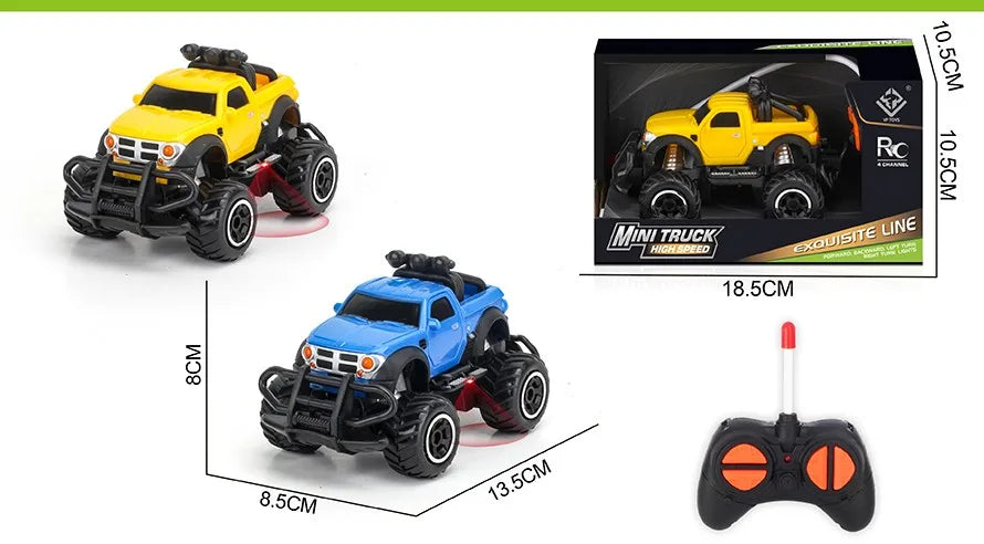HKM-377171 Mini Graffiti Off-Road Climbing RC Car - 1/43 Scale Electric Racing Toy for Kids