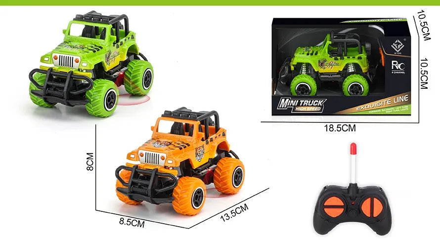 HKM-377171 Mini Graffiti Off-Road Climbing RC Car - 1/43 Scale Electric Racing Toy for Kids