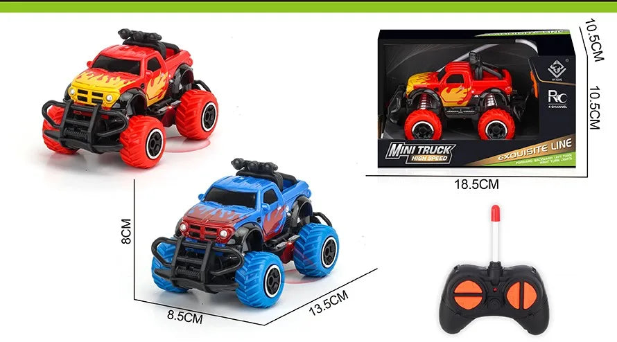 HKM-377171 Mini Graffiti Off-Road Climbing RC Car - 1/43 Scale Electric Racing Toy for Kids