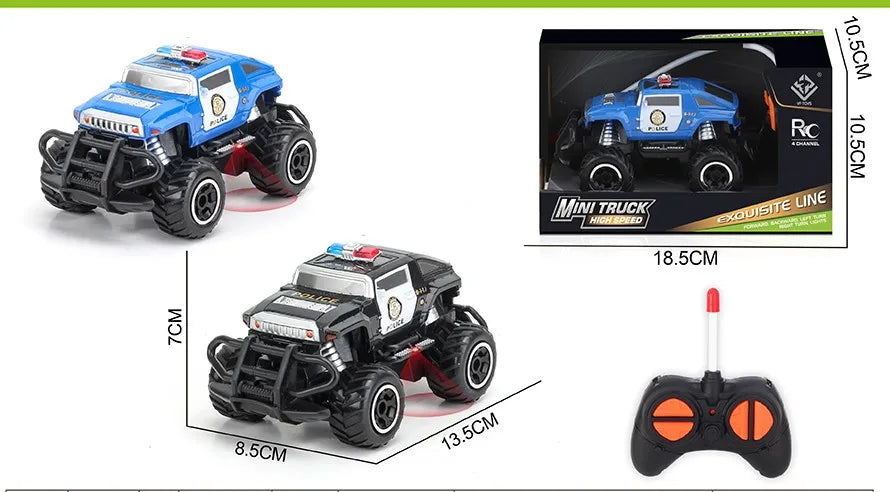HKM-377171 Mini Graffiti Off-Road Climbing RC Car - 1/43 Scale Electric Racing Toy for Kids