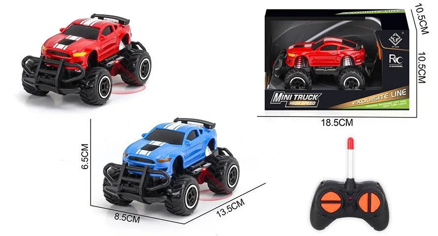 HKM-377171 Mini Graffiti Off-Road Climbing RC Car - 1/43 Scale Electric Racing Toy for Kids