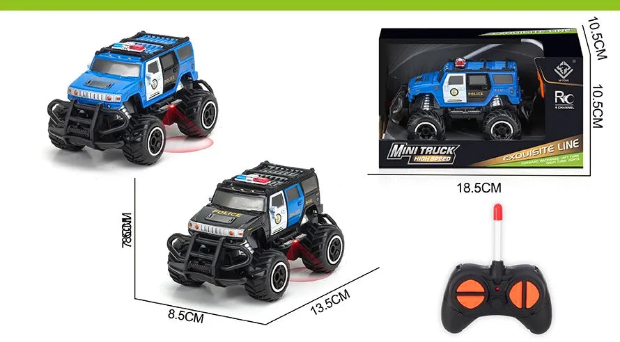 HKM-377171 Mini Graffiti Off-Road Climbing RC Car - 1/43 Scale Electric Racing Toy for Kids