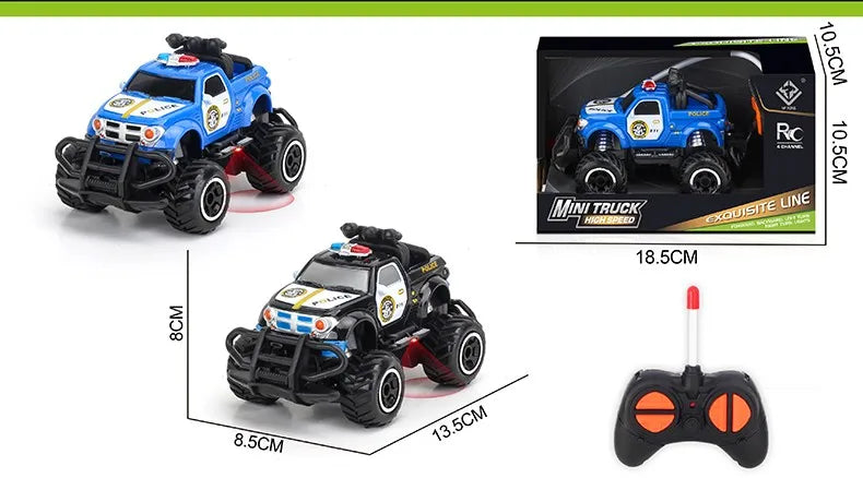 HKM-377171 Mini Graffiti Off-Road Climbing RC Car - 1/43 Scale Electric Racing Toy for Kids