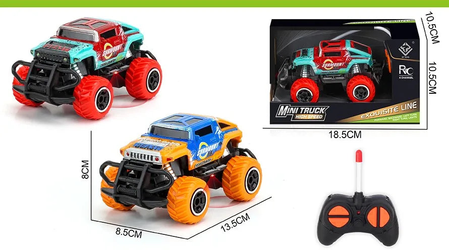 HKM-377171 Mini Graffiti Off-Road Climbing RC Car - 1/43 Scale Electric Racing Toy for Kids