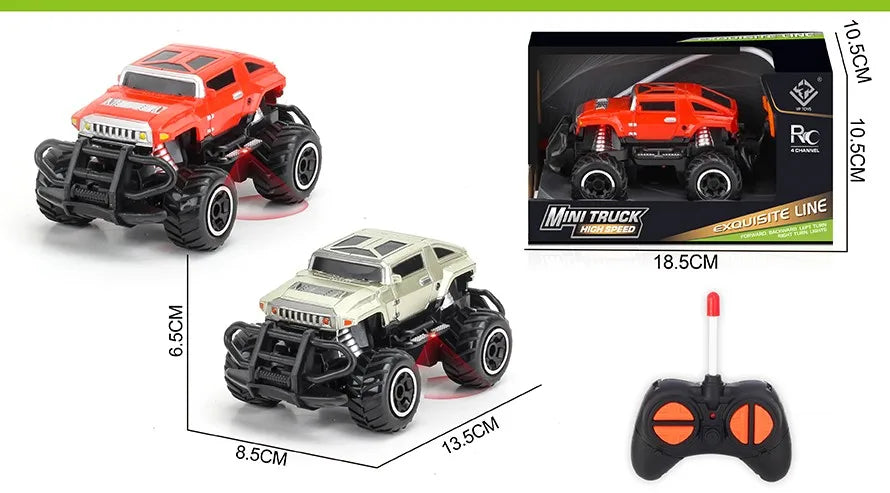 HKM-377171 Mini Graffiti Off-Road Climbing RC Car - 1/43 Scale Electric Racing Toy for Kids