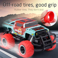 HKM-377171 Mini Graffiti Off-Road Climbing RC Car - 1/43 Scale Electric Racing Toy for Kids
