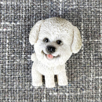 HKM-377235 Cute Cartoon-style Imitation Dog Refrigerator Magnet in Resin