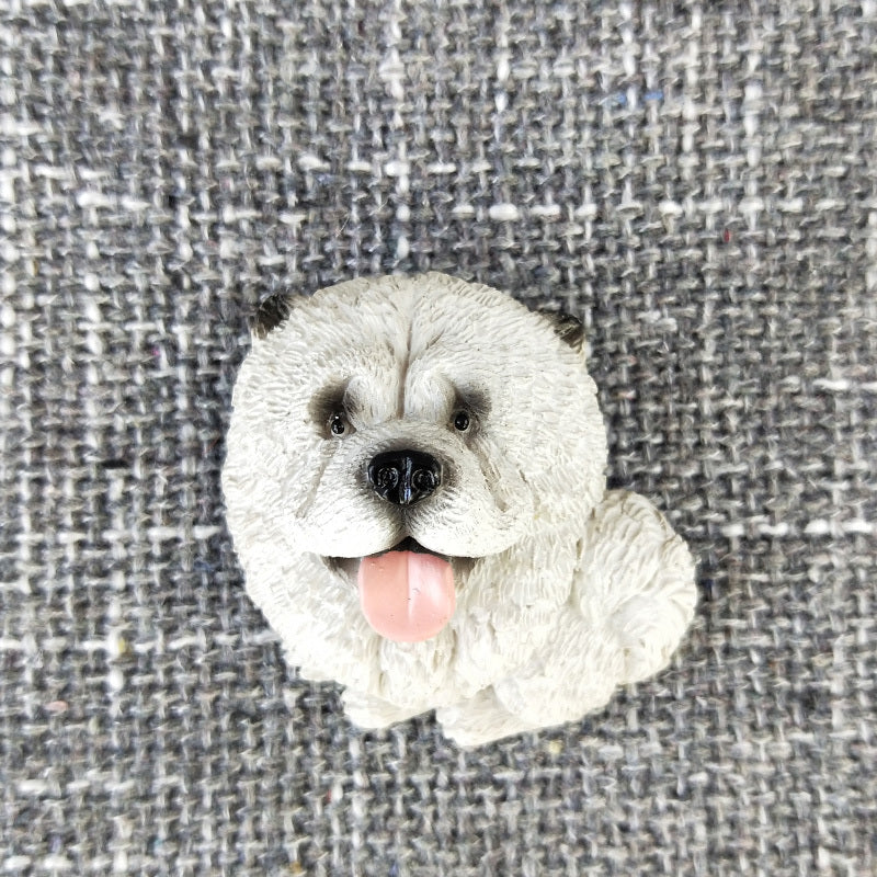 HKM-377235 Cute Cartoon-style Imitation Dog Refrigerator Magnet in Resin