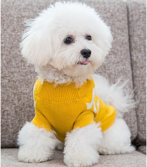 HKM-377235 Wool Dog Sweater in Vibrant Colors - Sizes XS to XXL Available