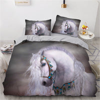 HKM-377363 3D Digital Printing Polyester Bedding Set with Quilt Cover and Pillowcases