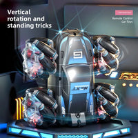 HKM-377619 Remote Control Double-Sided 2.4G Stunt Car with Lights and 360-Degree Rotation for Indoor and Outdoor Fun