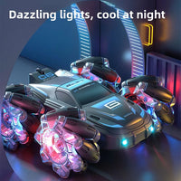 HKM-377619 Remote Control Double-Sided 2.4G Stunt Car with Lights and 360-Degree Rotation for Indoor and Outdoor Fun