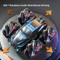 HKM-377619 Remote Control Double-Sided 2.4G Stunt Car with Lights and 360-Degree Rotation for Indoor and Outdoor Fun