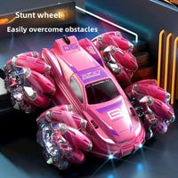 HKM-377619 Remote Control Double-Sided 2.4G Stunt Car with Lights and 360-Degree Rotation for Indoor and Outdoor Fun