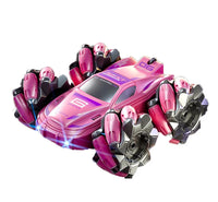 HKM-377619 Remote Control Double-Sided 2.4G Stunt Car with Lights and 360-Degree Rotation for Indoor and Outdoor Fun