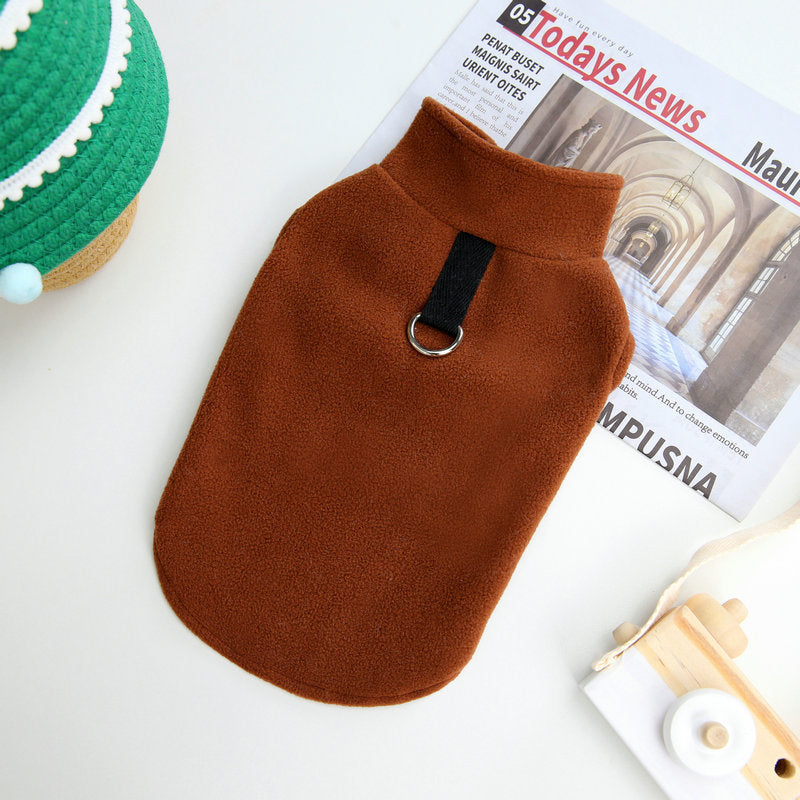 HKM-377875 Casual Two-Legged Warm Dog Clothes in Pink, Brown, Green, Purple - Sizes S to 2XL