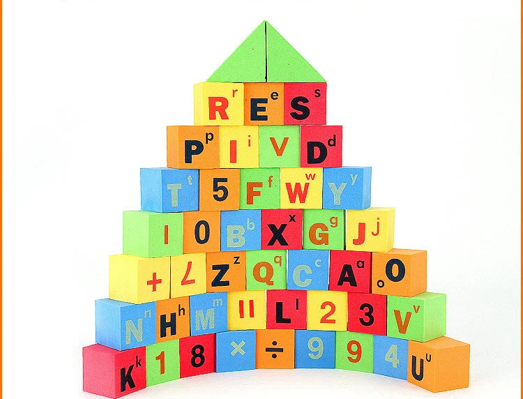 HKM-377939 EVA Foam Building Blocks Set for Kids - 92-Piece Creative Indoor Educational Toy