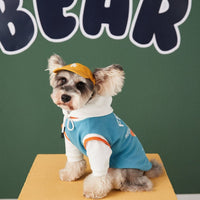 HKM-377939 Stylish Contrast Color Pet Sweater - Cotton Fabric, Available in Black, Blue, Green, Sizes S to XXL